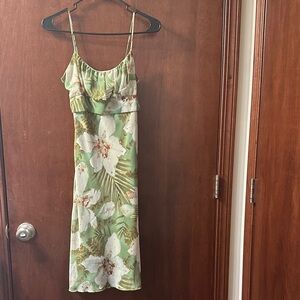 Botanical dress with full lining. Small